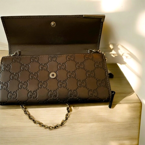 Gucci Guccisima Long Wallet on Chain REHAB SEE LISTING FOR DETAILS - Picture 4 of 8